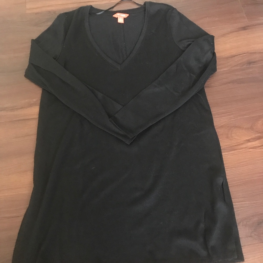 Joe fresh small black long sleeve top